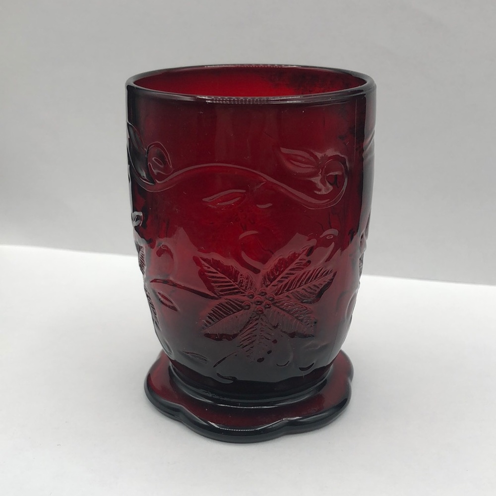 Small Princess House Fantasia Candle Holder, Ruby Red